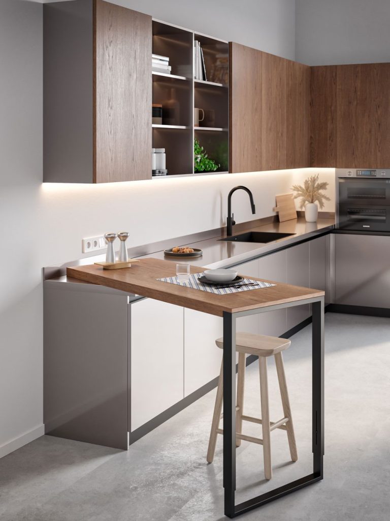 Piano cucina girevole