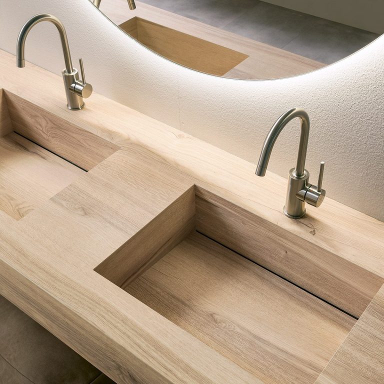 Vasca integrata HPL per bagno