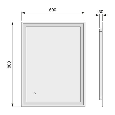 Misure specchiera bagno 