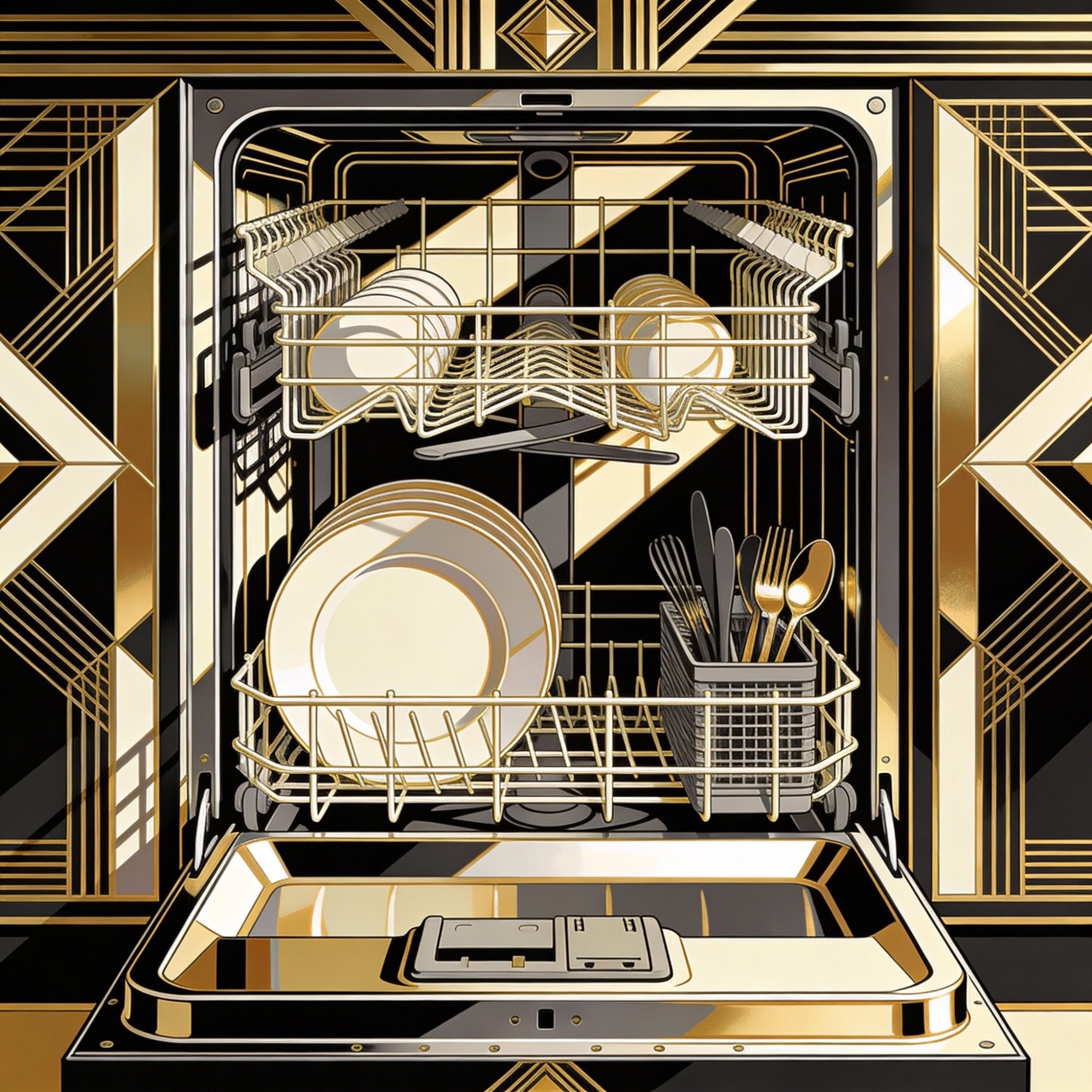 Illustrazione di copertina per la guida pulizia della lavastoviglie