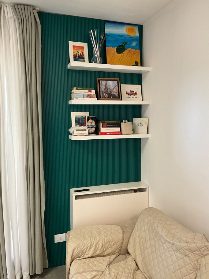 Boiserie con copricalorifero