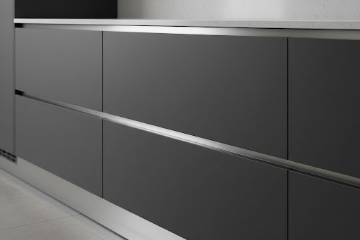 Cucina con profili alluminio 