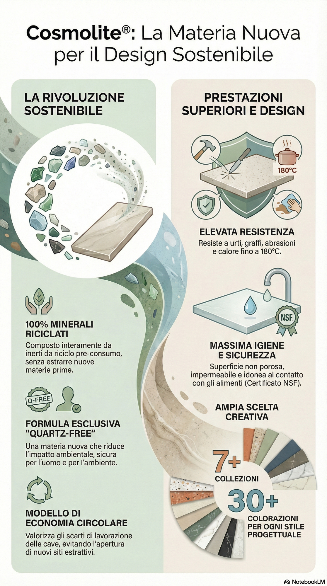 Infografica sul agglomerato Cosmolite