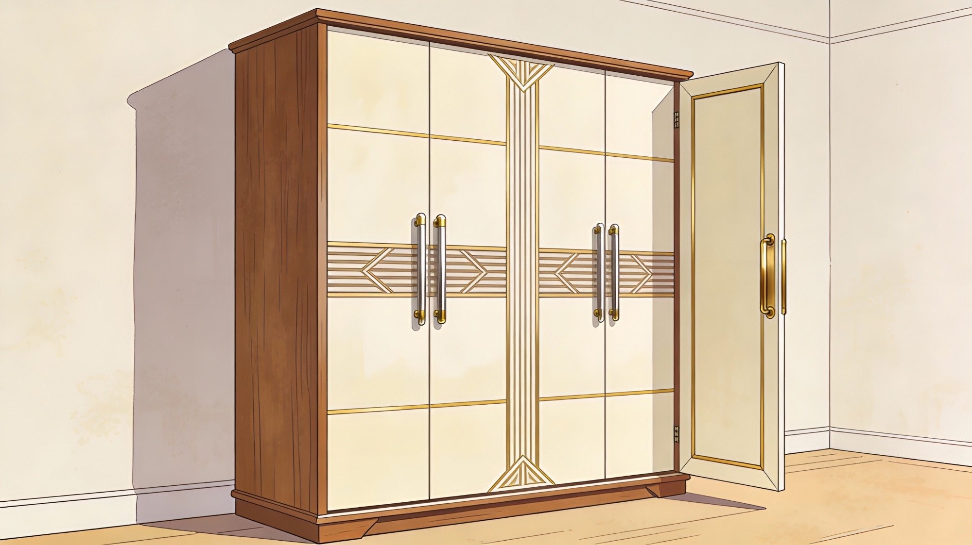 Illustrazione di copertina per la guida sulla progettazione di un armadio
