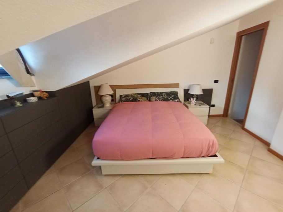 Letto in mansarda
