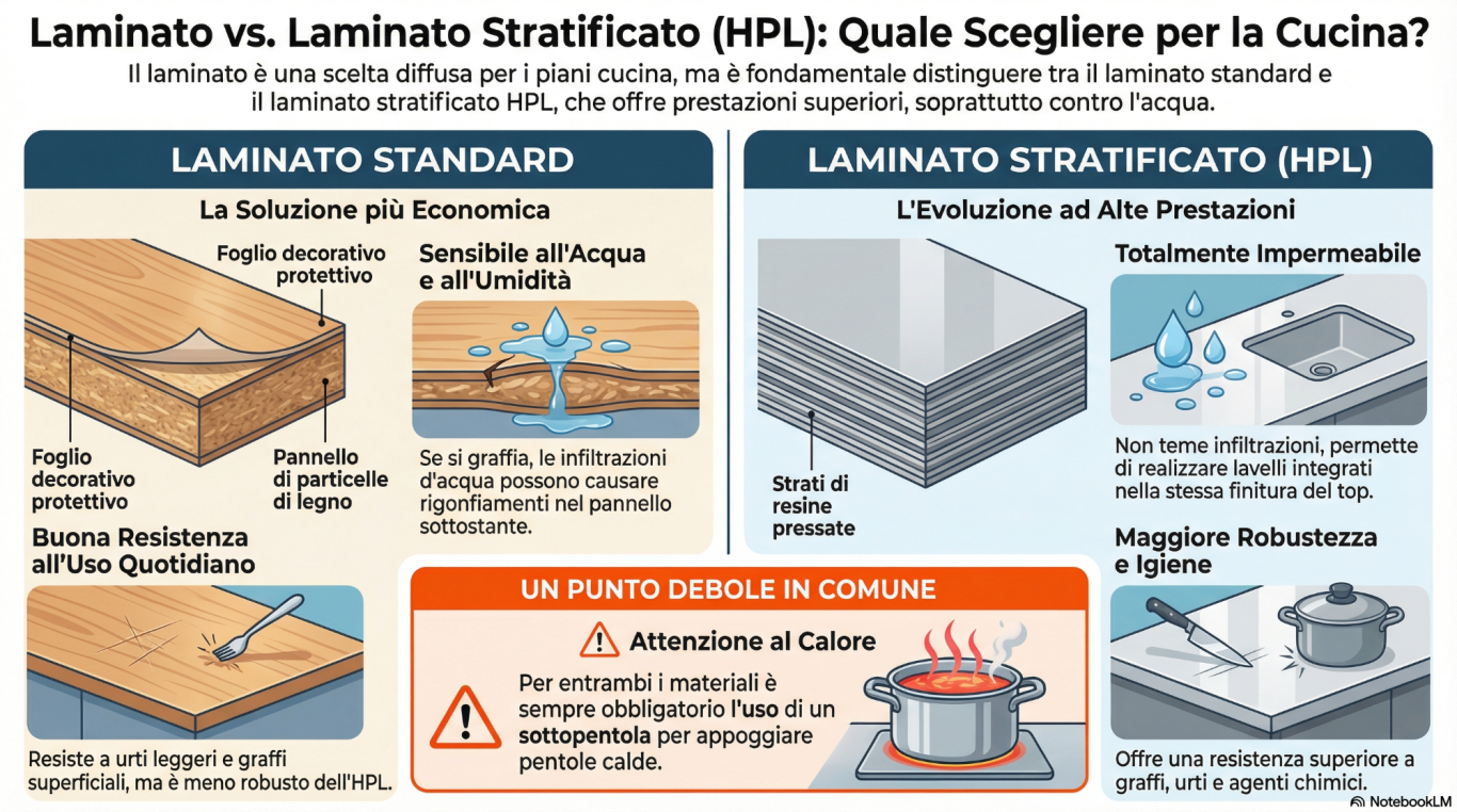 Infografica sul laminato hpl