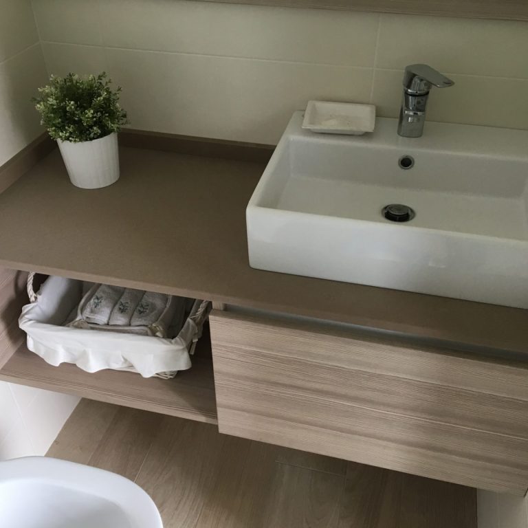 Top bagno in quarzo 