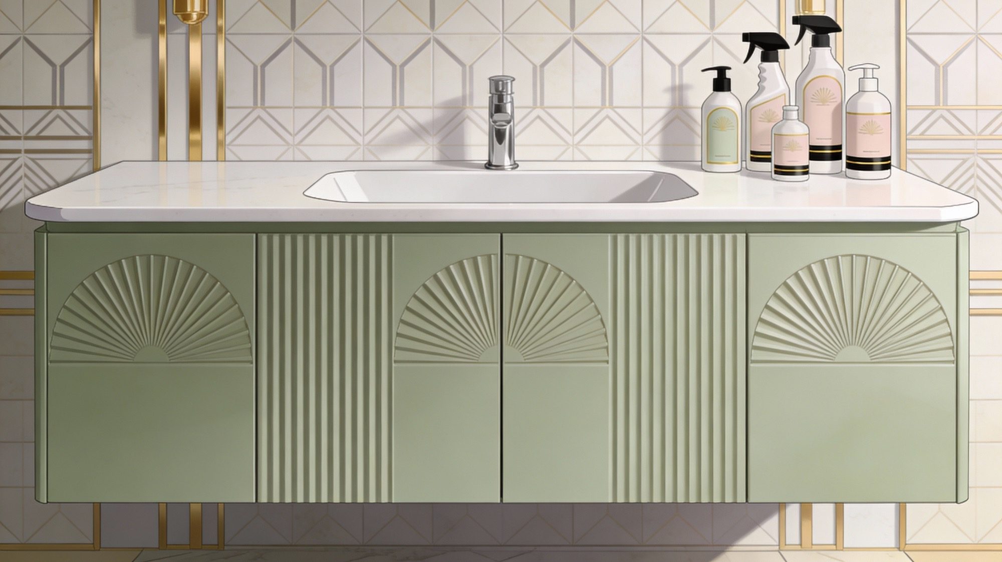 Illustrazione di copertina per la guida pulizia corian