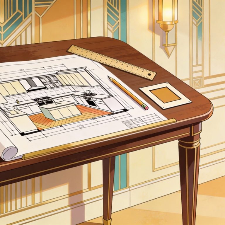 Illustrazione progetto cucina