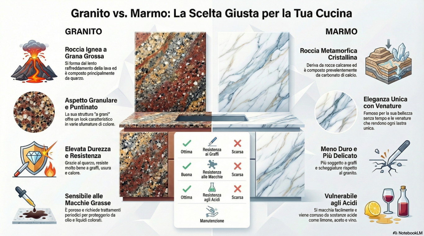 Infografica sul agglomerato di quarzo 