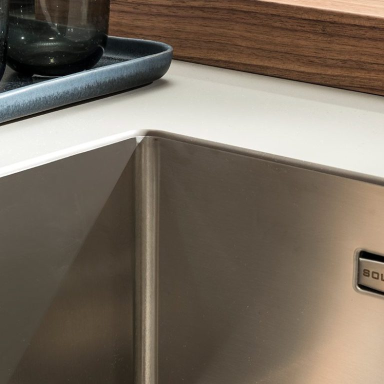Vasca integrata inox