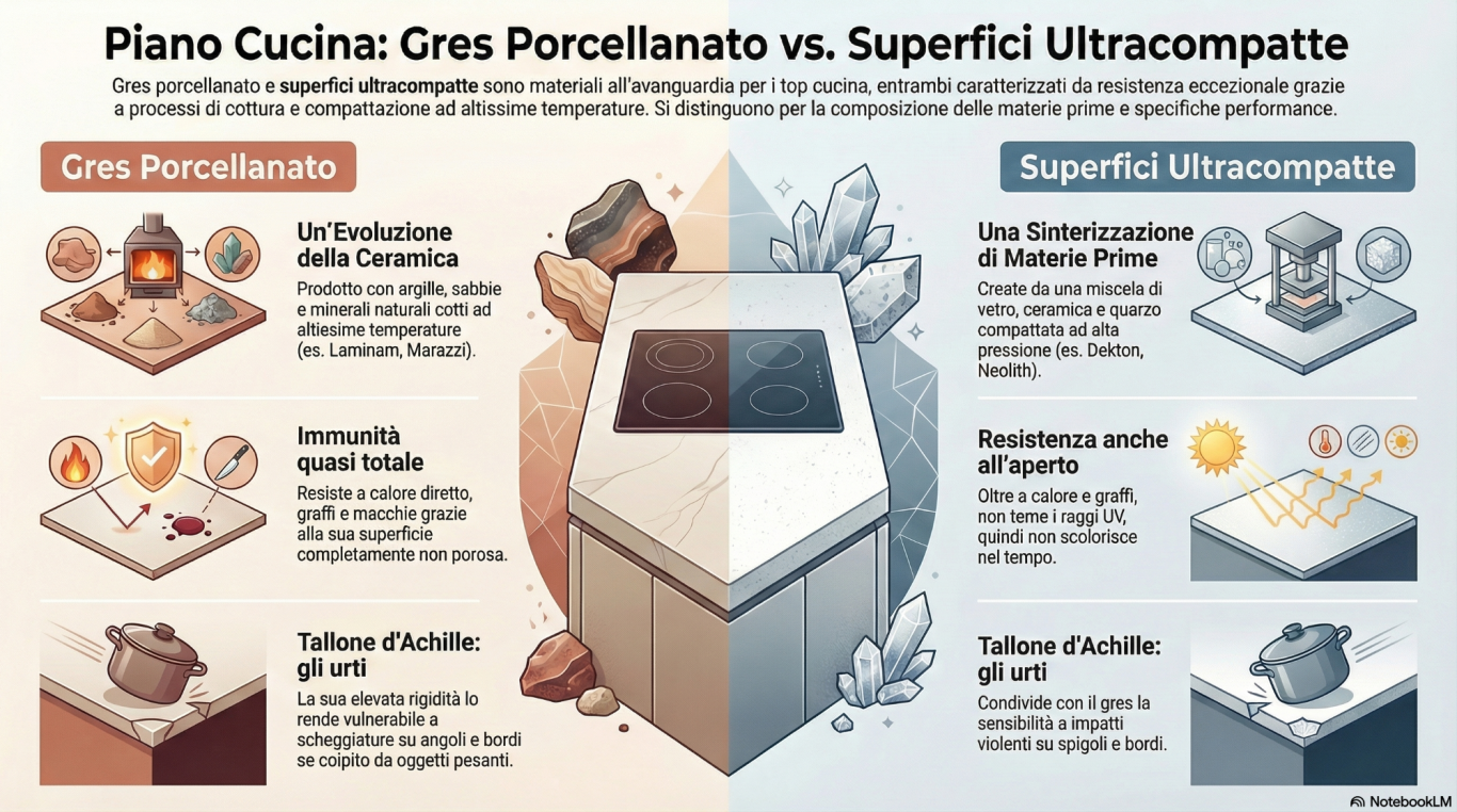 Infografica su gres e ultracompatti
