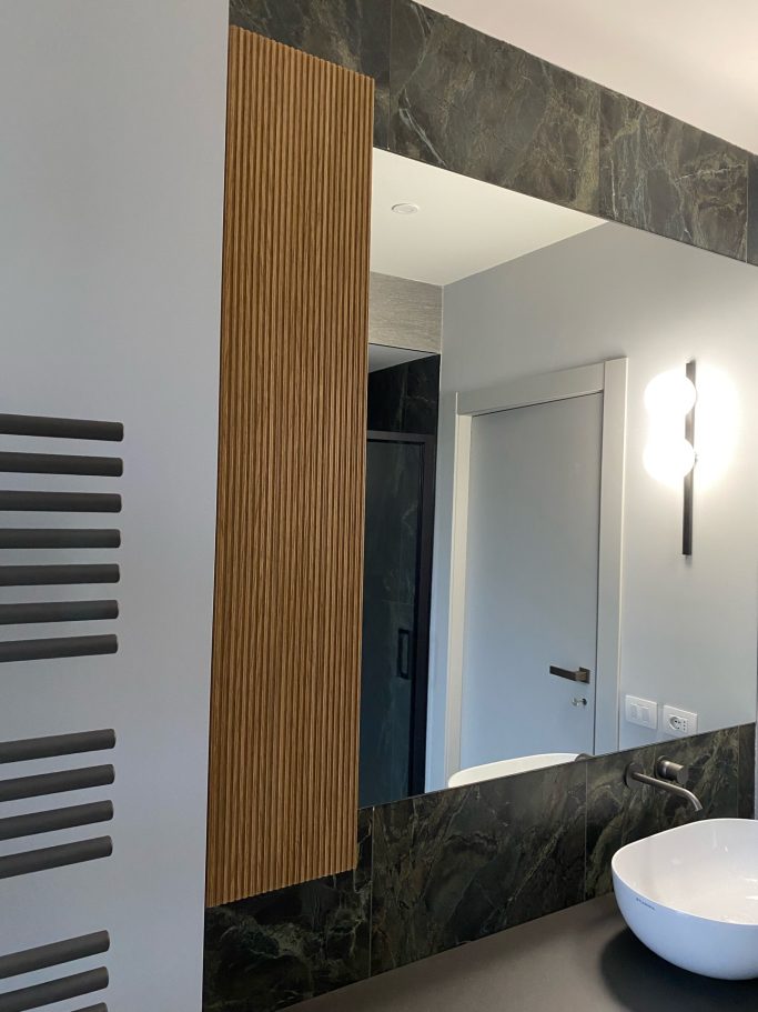 Pensile bagno cannettato