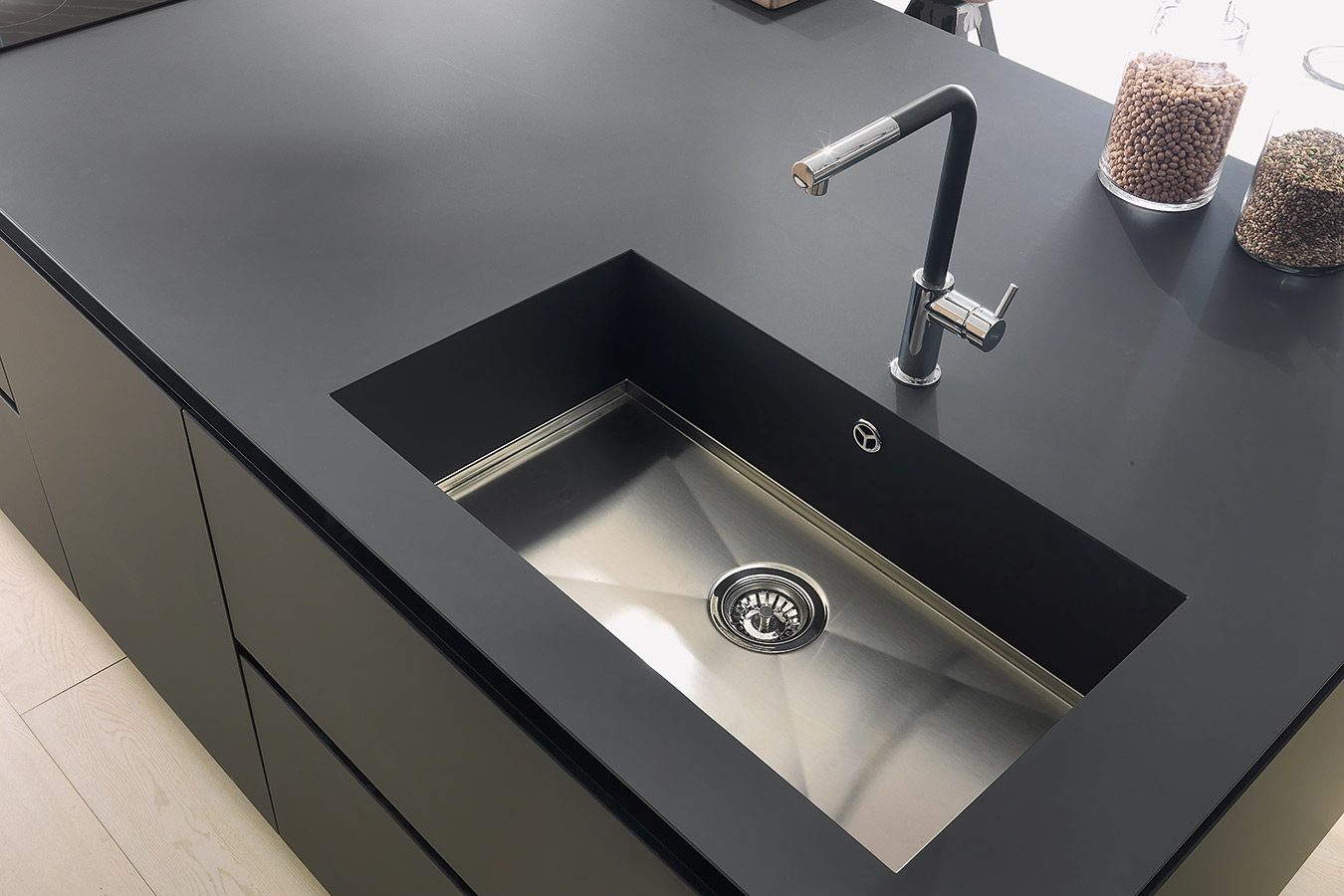 Piano cucina in Fenix